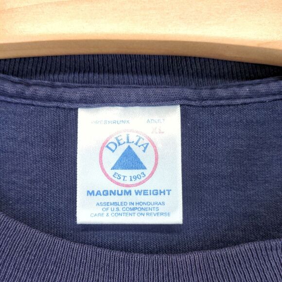 Delta Magnum Weight T-Shirt Tee Blue Size XL Crew Neck Short Sleeve Gulf Shores - Picture 8 of 12